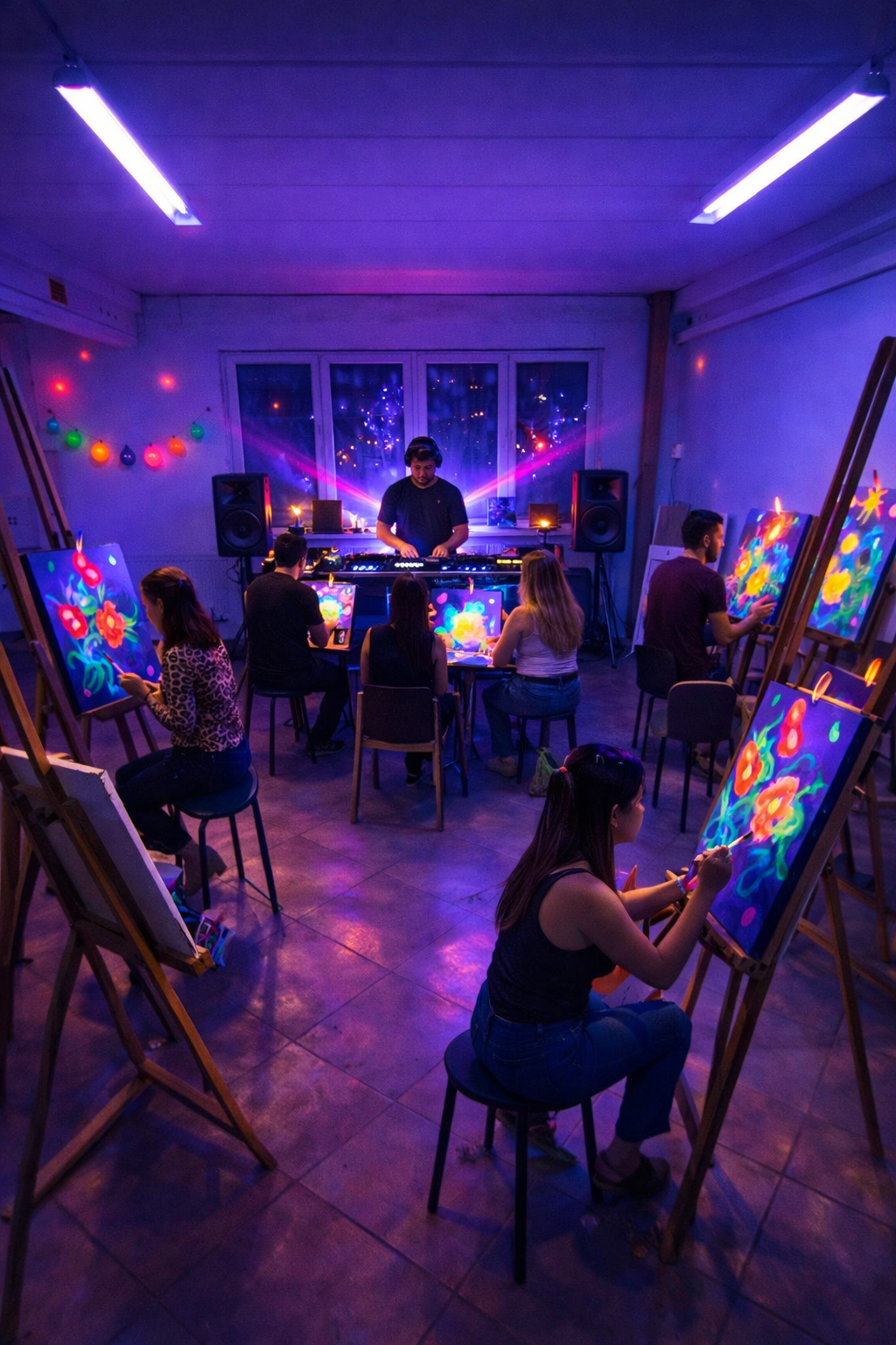 Techno & Paint – Kreativität im Beat