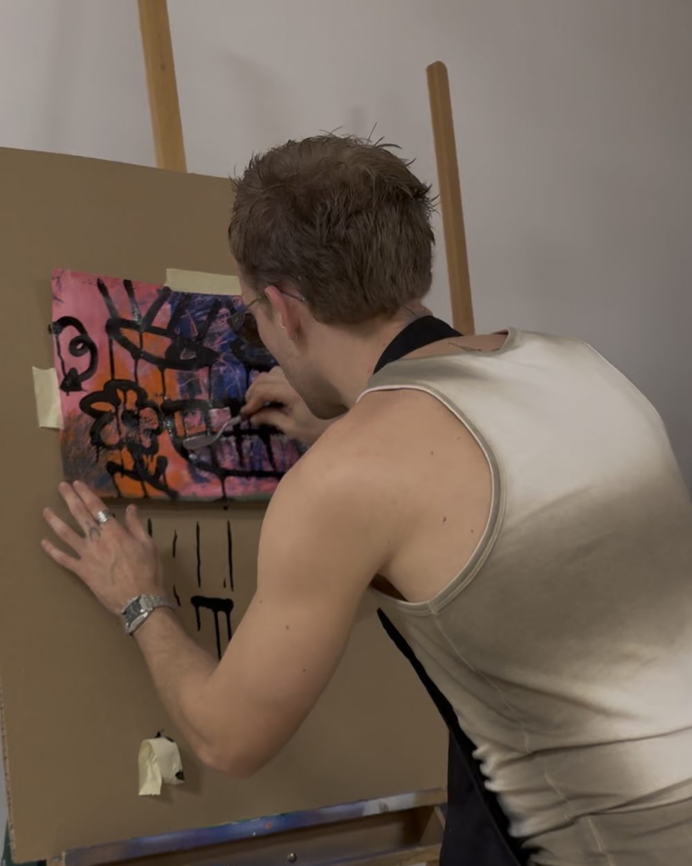 Malen im Atelier der Oasis of Art